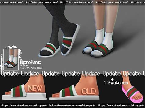 the sims 4 gucci slides cc|sims 4 Gucci slides.